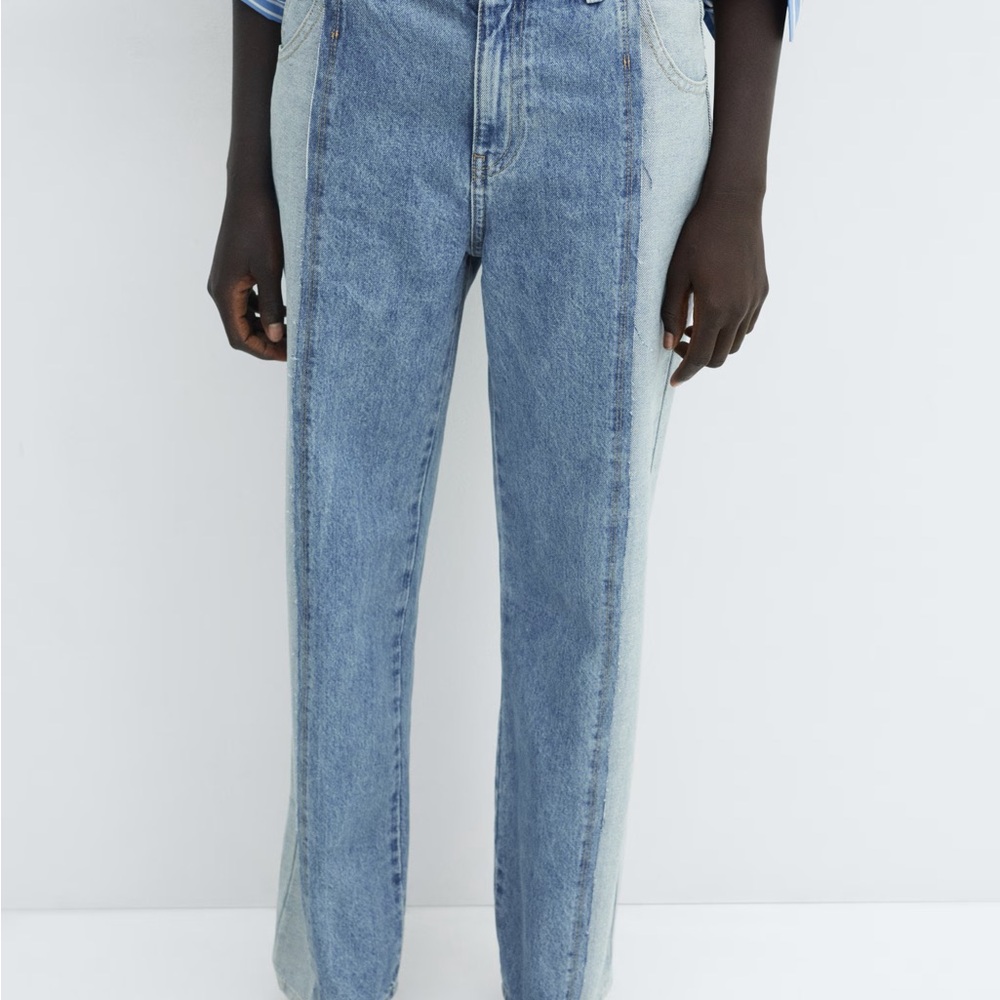 Mango two toned jeans size 16